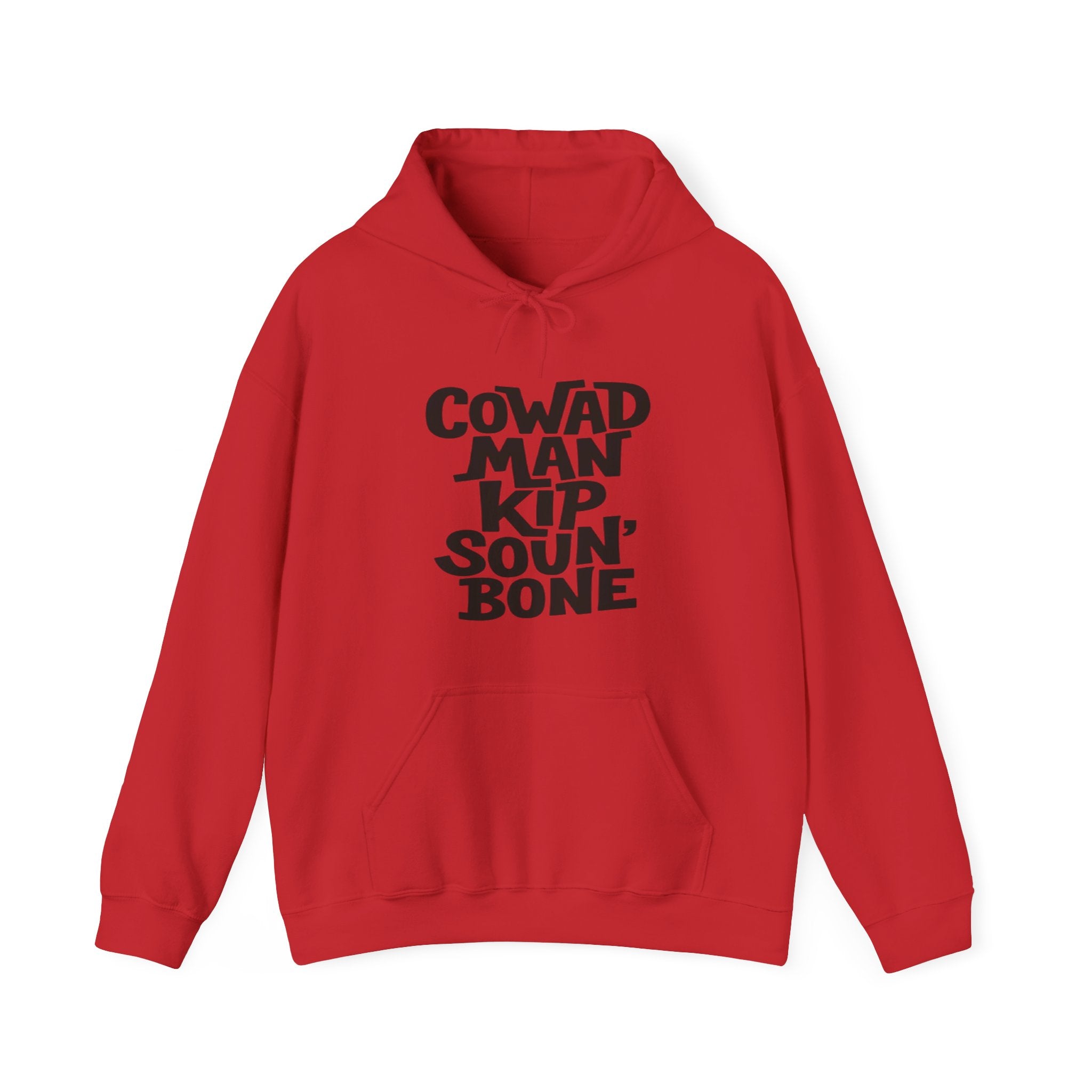 Cozy Statement Hoodie: 'COWAD MAN KIP SOUN' BONE', Casual Fashion, Gift for Friends, Unique Sweatshirt, Unisex Apparel