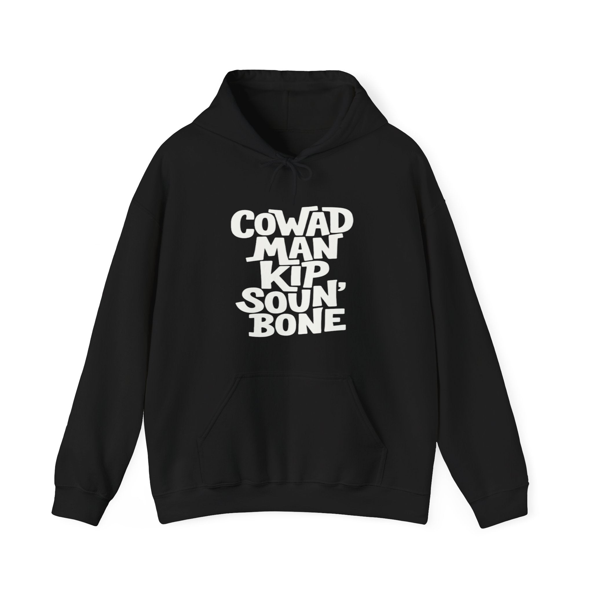 Cozy Statement Hoodie: 'COWAD MAN KIP SOUN' BONE', Casual Fashion, Gift for Friends, Unique Sweatshirt, Unisex Apparel